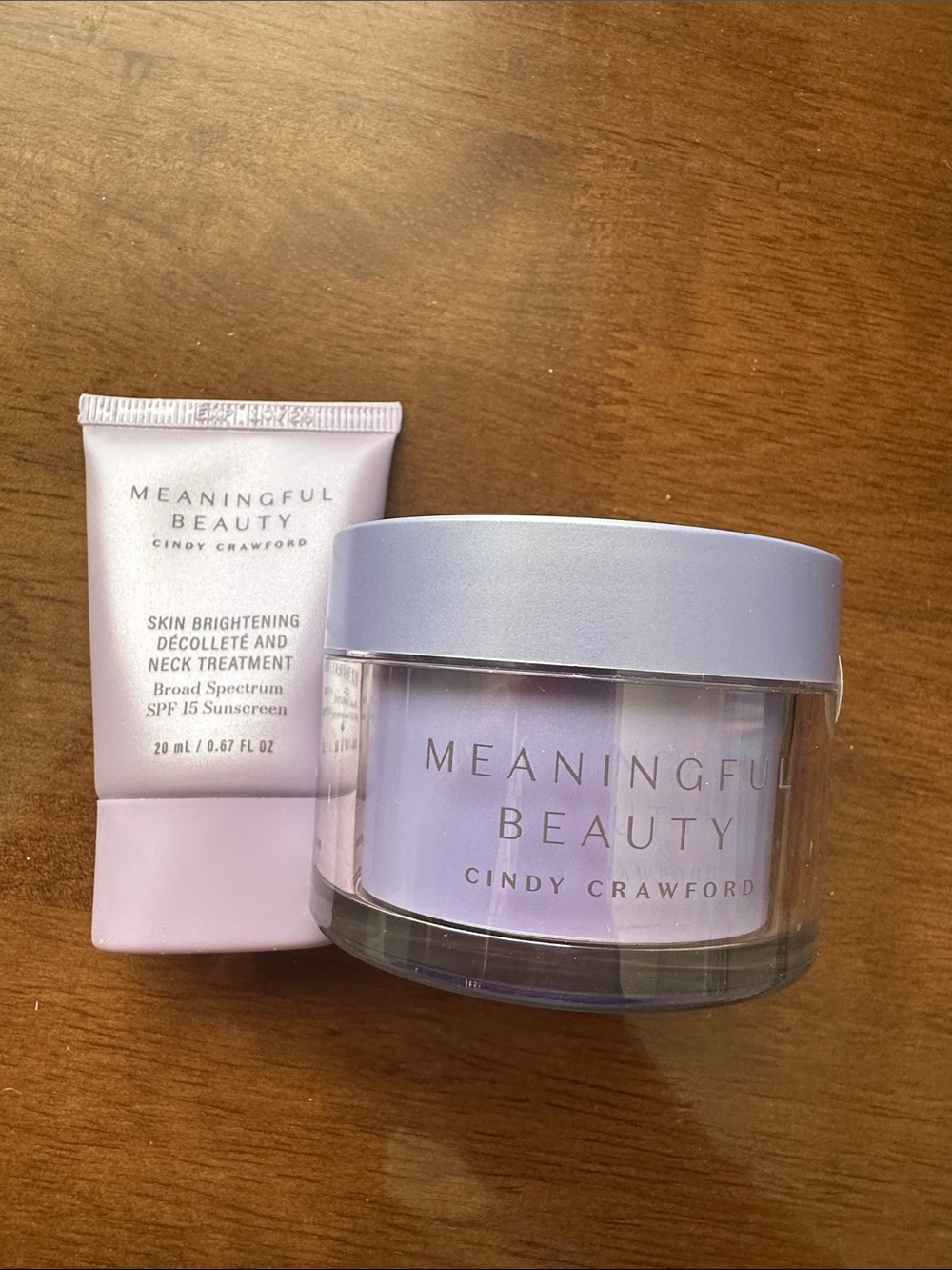 Meaningful Beauty Neck SPF 15 & Age Recovery Night Crème Retinol Skincare Duo